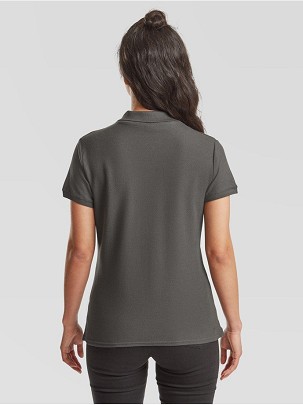 Fruit of the Loom, Ladies Premium Polo, ženska premium polo majica, svetlo grafit, 2XL