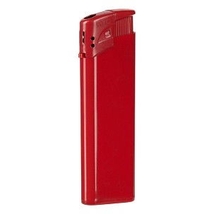 TANK, plastic electronic lighter, red