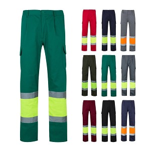 VL POSEIDON. Dvobojne pantalone od kepera sa više džepova (210g/m²), od pamuka (20%) i poliestera (80%)
