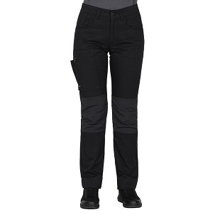 ROVER WOMEN S, ženske servisne radne pantalone sa elastinom, crni