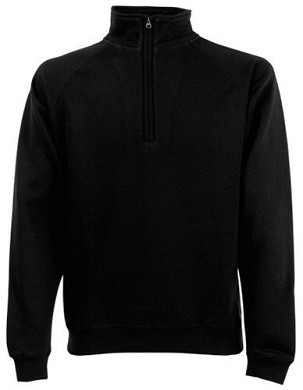 Fruit Of The Loom Premium Zip Neck Sweat, Duks Sa Rajsfleršlus-Cipzarom Na Zakopčavanje