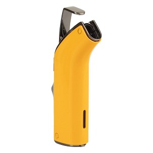 GAMBINO, metal lighter with double turbo flame, yellow