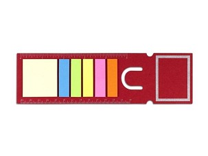 SCALA, cardboard page marker, with stickers, red