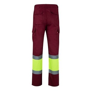 VL POSEIDON. Two-tone multi-pocket twill trousers (210g/m²), in cotton (20%) and polyester (80%)