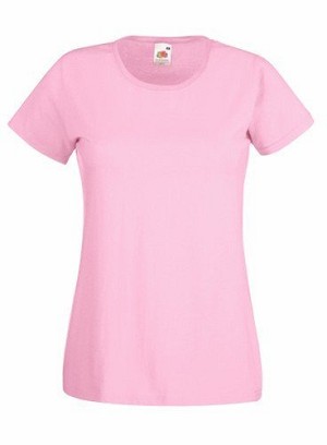 Fruit of the Loom, Valueweight, ženska pamučna majica kratkih rukava,  roza, XL