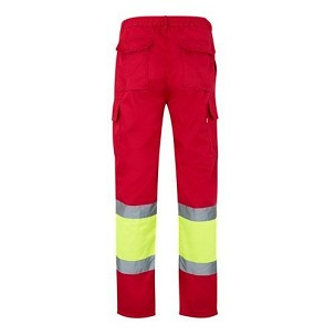 VL POSEIDON LARGE. Two-tone multi-pocket twill trousers (210g/m²), in cotton (20%) and polyester (80%)