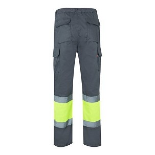 VL POSEIDON LARGE. Two-tone multi-pocket twill trousers (210g/m²), in cotton (20%) and polyester (80%)