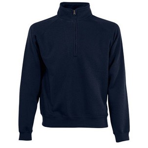 Fruit Of The Loom Premium Zip Neck Sweat, Duks Sa Rajsfleršlus-Cipzarom Na Zakopčavanje