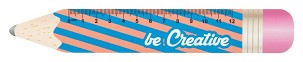 Sharpy 12 12 cm ruler, pencil
