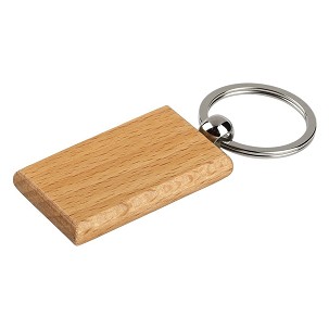 WOODY R, wooden key holder, beige