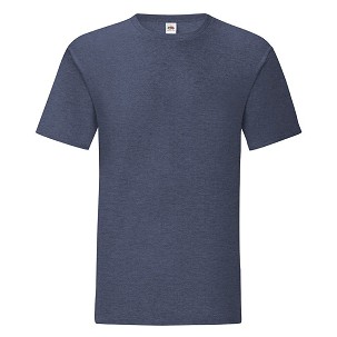 Fruit of the Loom, ICONIC 150T, pamučna majica, retro melirana teget, L
