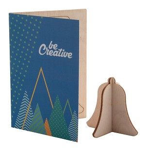 CreaX Christmas card, bell