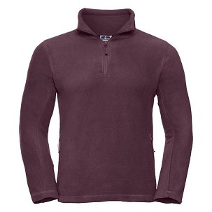 RUSSELL men's 1/4 zip polar sweatshirt