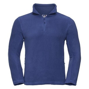 RUSSELL men's 1/4 zip polar sweatshirt