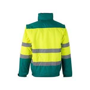 VL JUPITER. Dvobojna postavljena jakna (180g/m²) od poliestera (100%), sa PU premazom