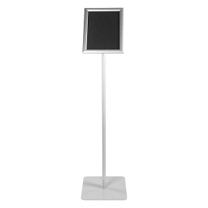 INFO MENU BOARD A4, aluminum poster stand, silver