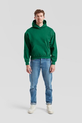 Fruii of the Loom Super Cotton Hooded Sweat, duks sa kapuljačom  405 g/m² , kolidž zelena