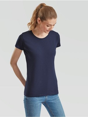 Fruit of the Loom, LADIES ICONIC 150T, ženska pamučna majica, teget boja