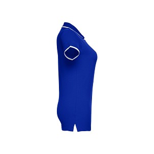 THC ROME WOMEN. Ženska slim polo majica , Rojal plava/bela