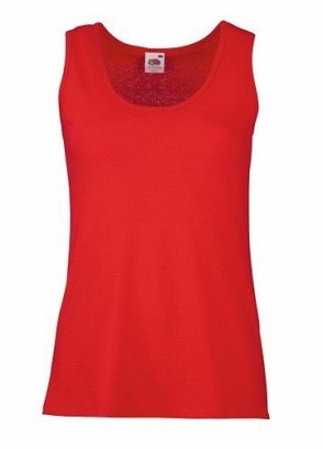 Fruit of the Loom, Ladies Valueweight Athletic Vest, ženska atlet majica, crvena, M