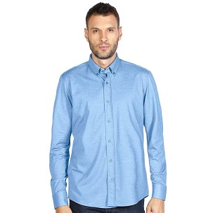 GRANT LSL, men's long sleeve shirt, sky blue