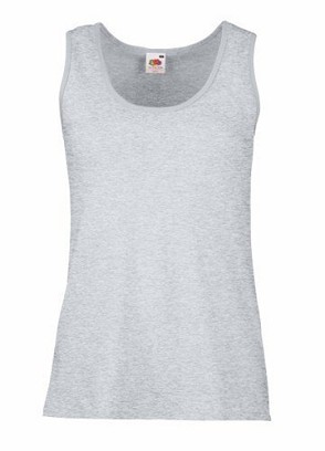 Fruit of the Loom, Ladies Valueweight Athletic Vest, ženska atlet majica,pepeljasto siva, L