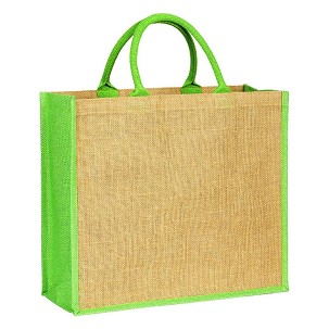 MAKARENA, jute shopping bag, kiwi