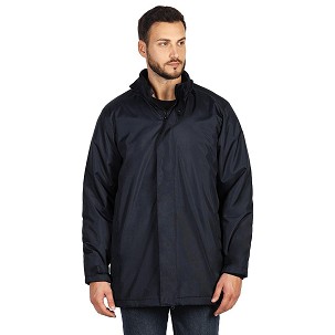 HILL, unisex fully zippered winter jacket, blue