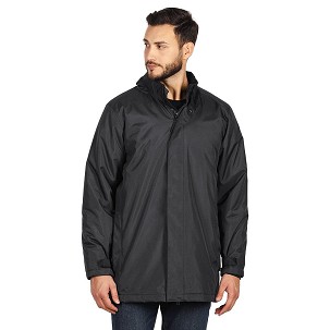 HILL, unisex fully zippered winter jacket, dark gray