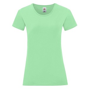 Fruit of the Loom, LADIES ICONIC 150T, ženska pamučna majica, menta boja