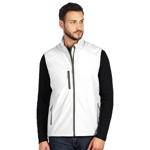 SKIPPER VEST, softshell bodywarmer, white
