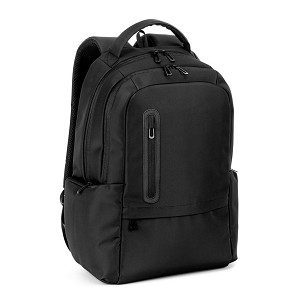 BOSTON SOLID. Ranac za laptop 17" napravljen od 150D najlona sa 2 postavljena odeljka