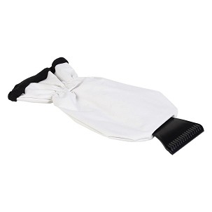 ICELAND, scraper for snow and ice, with a glove, white