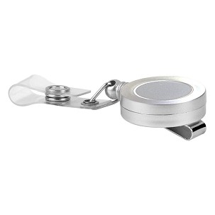 NOMIO, plastic id card holder, silver