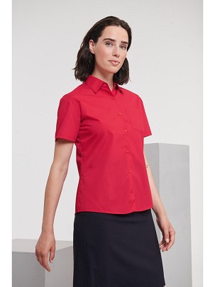 Women's SS Po-Cot Easy Care Poplin Shirt