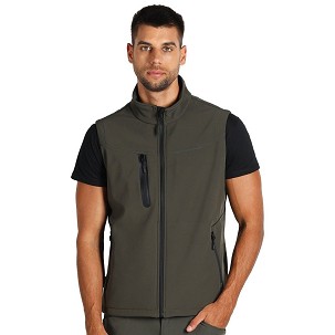 PANTHER VEST, softshell bodywarmer, olive