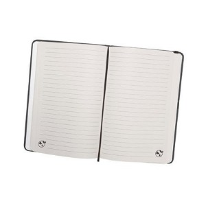 CAMPUS. A5 hardcover notebook in PU (35% recycled) with lined pages 100% recycled