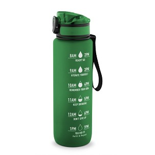 ERIKSSON. Bottle made from recycled PET (100% rPET), featuring motivational quotes and times to encourage you to drink water and stay hydrated throughout the day