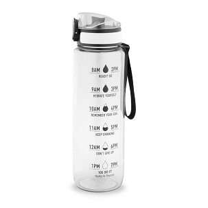 ERIKSSON. Bottle made from recycled PET (100% rPET), featuring motivational quotes and times to encourage you to drink water and stay hydrated throughout the day