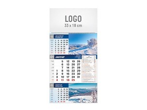 BUSINESS NATURE, Wall Calendar, 12 sheets