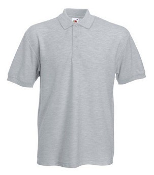 Fruit of the Loom, 65/35 Heavy Polo, polo majica za muškarce, pepeljasto siva, S