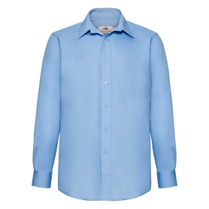 Fruit of the Loom, Poplin Shirt, muška košulja dugih rukava,svetlo plava , 3XL