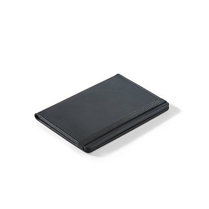BRAM. PU passport holder with an elasticated closure and multiple pockets