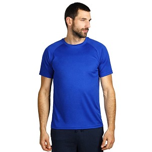 RECORD, t-shirt, 100% polyester, royal blue