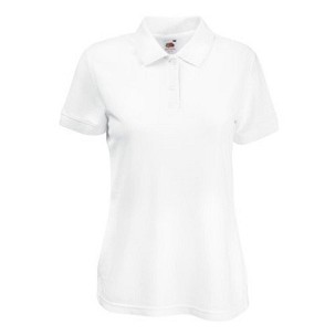 Fruit of the Loom, 65/35 Ladies Polo, polo majica za žene, bela, L