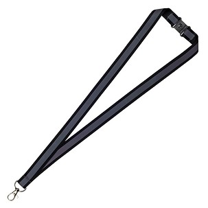 LUSTRO, lanyard for id cards, 20 mm, black