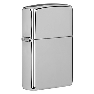 ZIPPO 250, metal lighter in a gift box, shiny metal