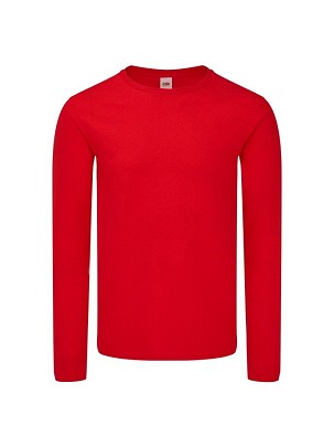 Fruit of the Loom, ICONIC 150 CLASSIC LS, pamučna majica dugih rukava, crvene boje