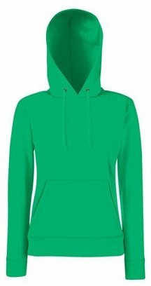 Fruit Of The Loom, Ladies Classic Hooded Sweat, Hoodie For Women, kelly green, M