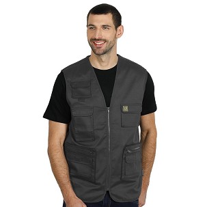 TRIGGER, workwear vest, dark gray